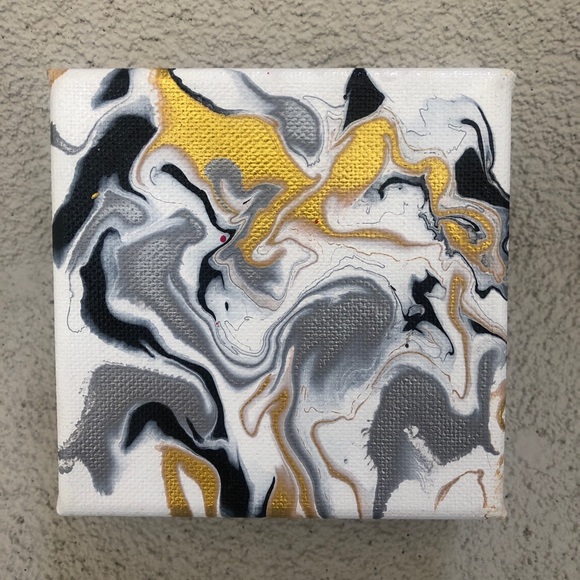 Other - 4” x 4” Acrylic Painting for Home Decor 🌊